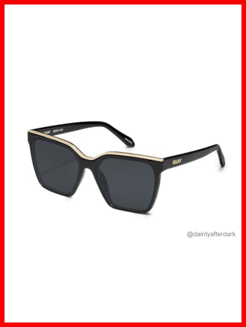 Square Oversized UV400 Polarized Sunglasses Full Frame Metal Brow Bar